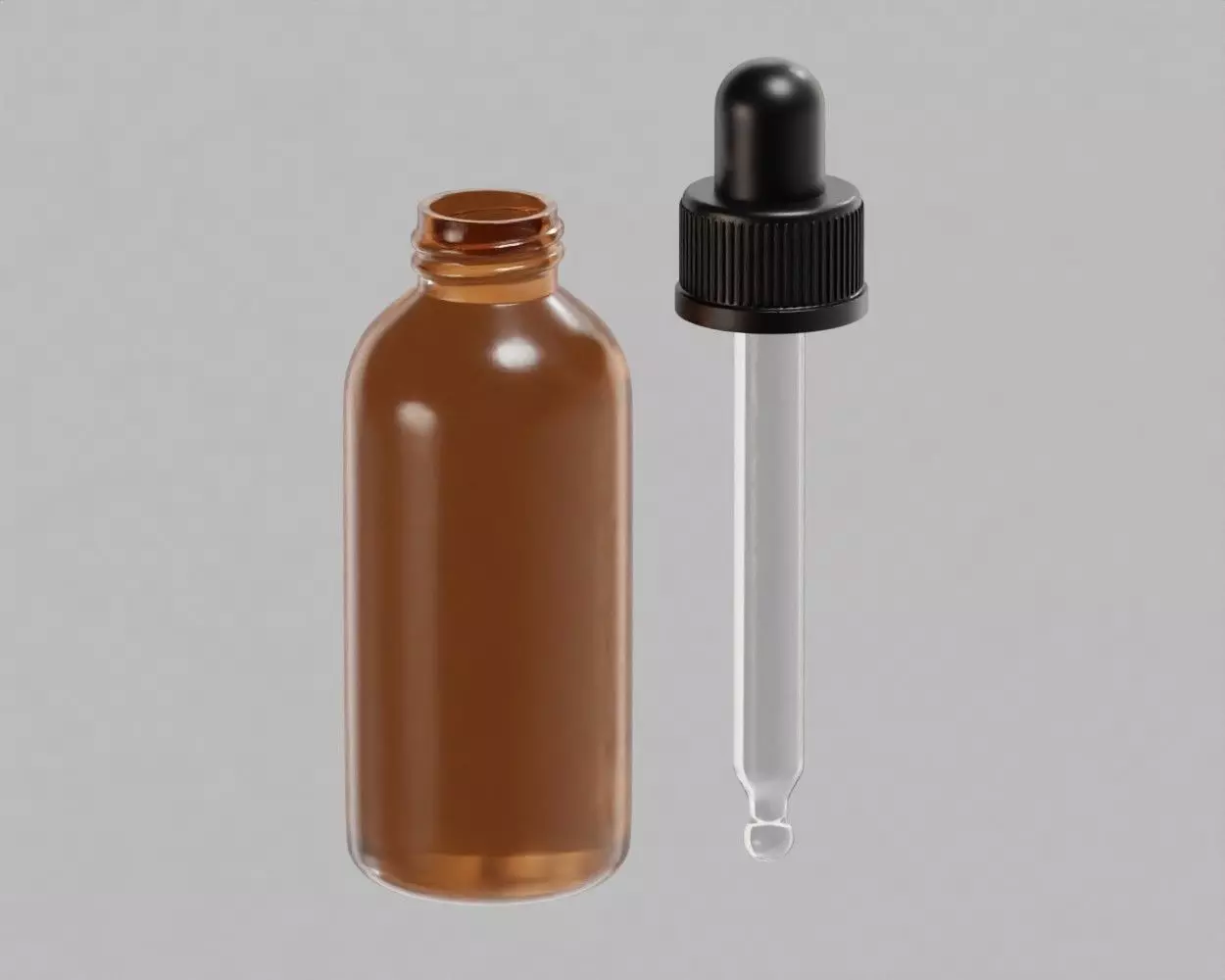 Dropper Bottle Low-poly 3D model