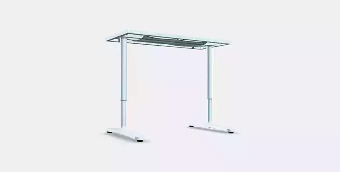 BEKANT Underframe for table top 2 Low-poly 3D model