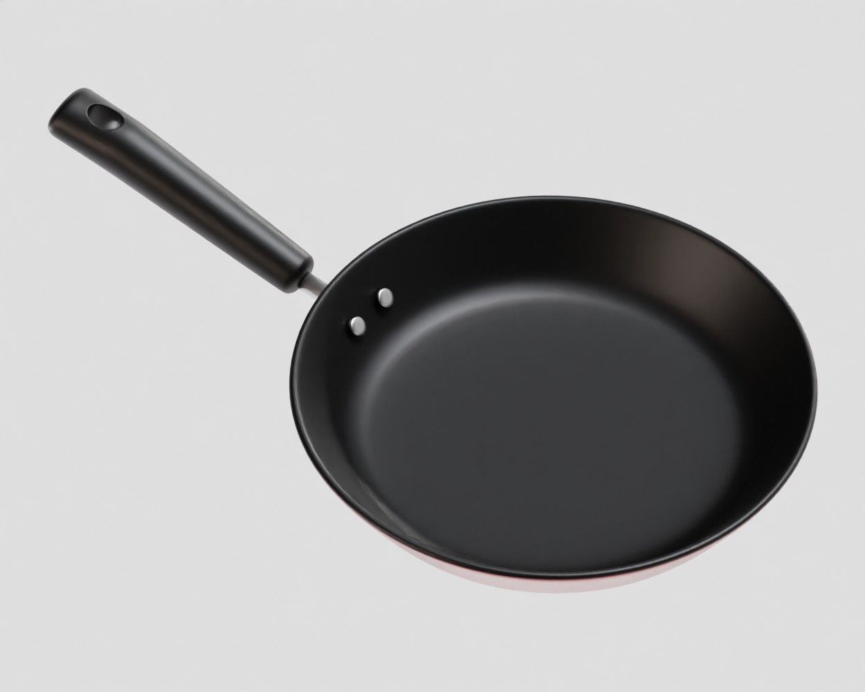 frying pan Low-poly 3D model_3