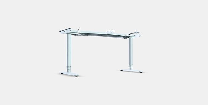 BEKANT Underframe sit-stand f table tp el 2 Low-poly 3D model