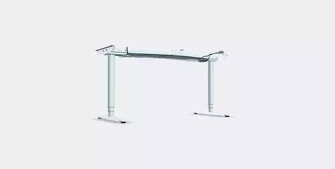 BEKANT Underframe sit-stand f table tp el 2 Low-poly 3D model