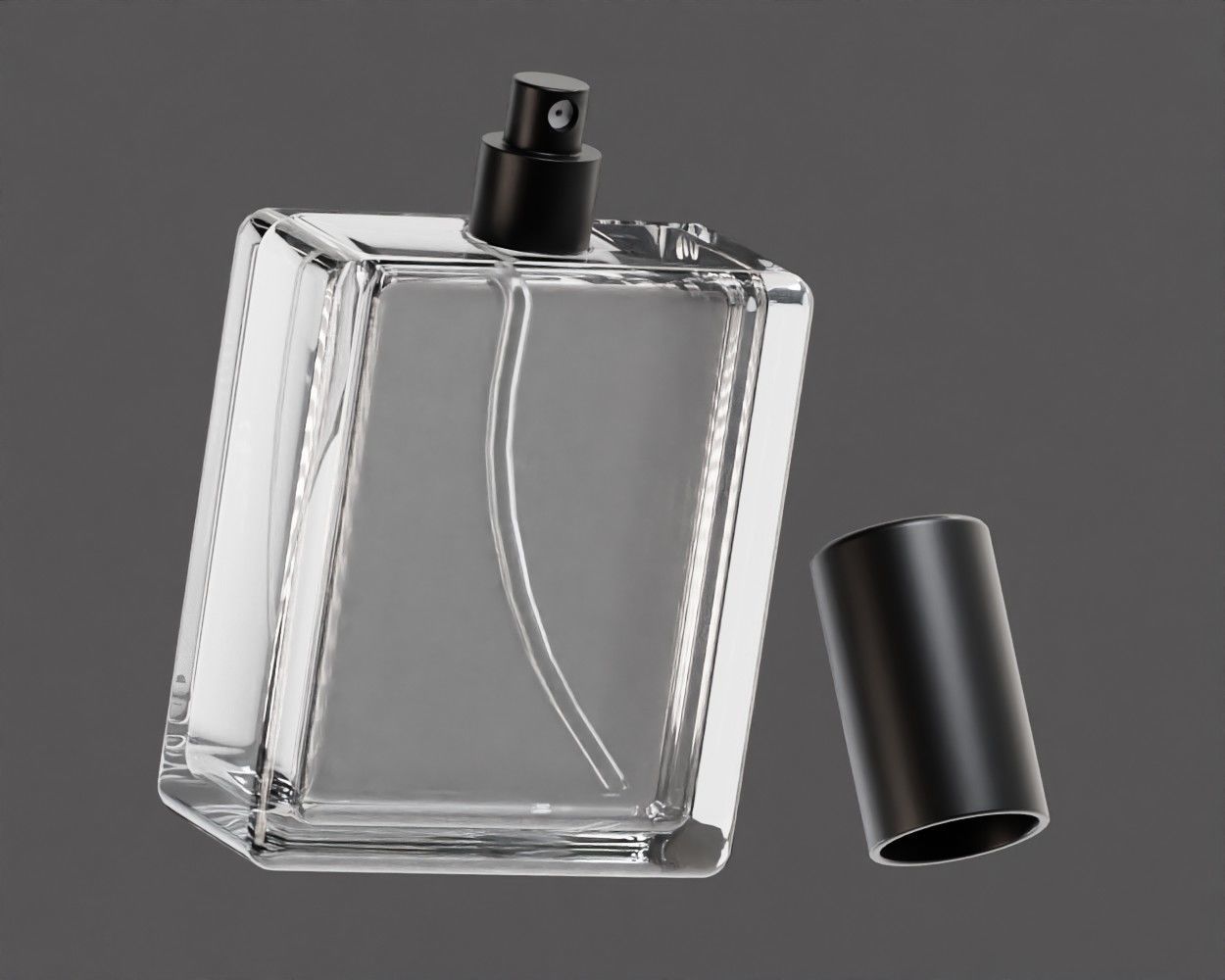 Perfume Glass Bottle Low-poly 3D model_1