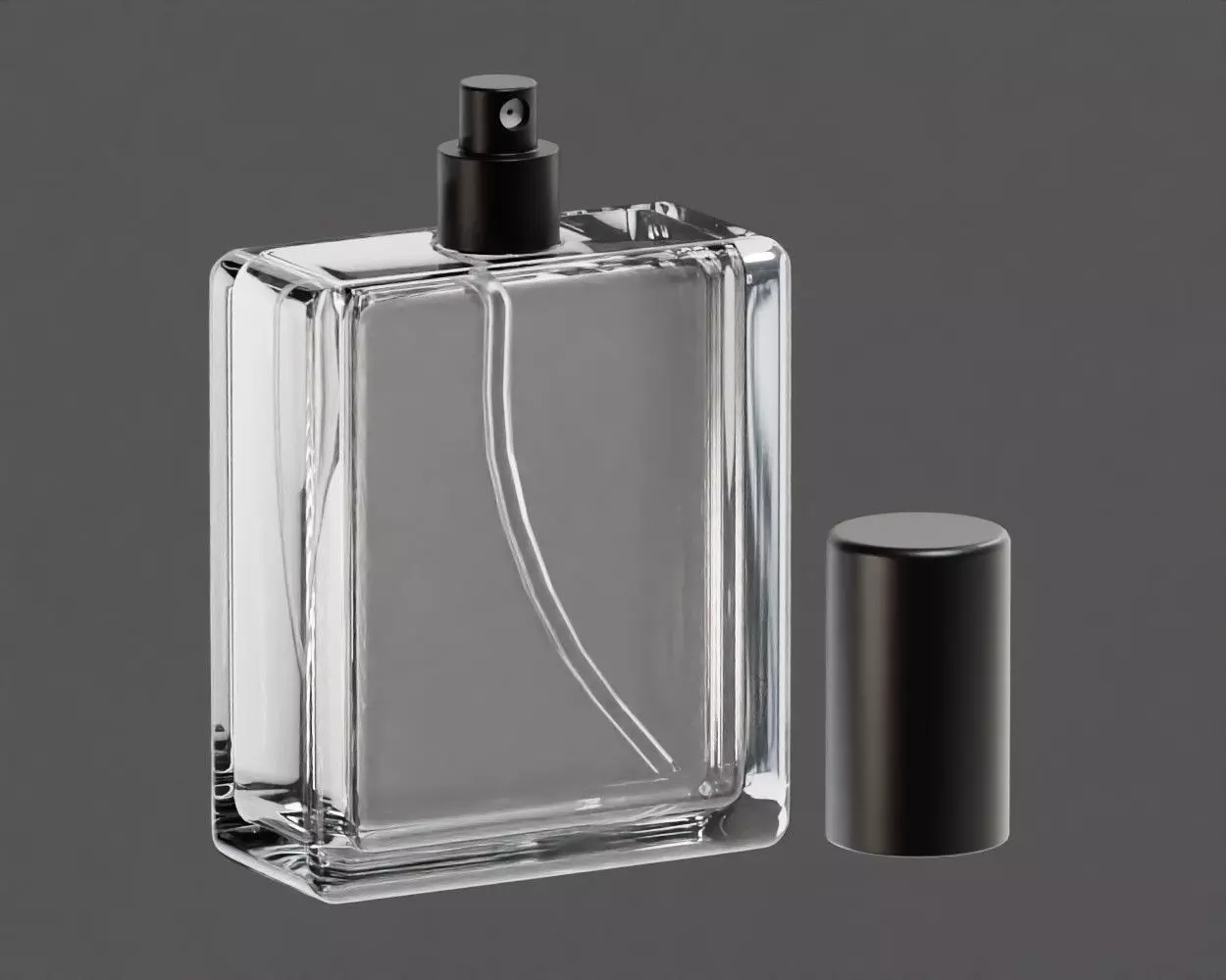 Perfume Glass Bottle Low-poly 3D model_0