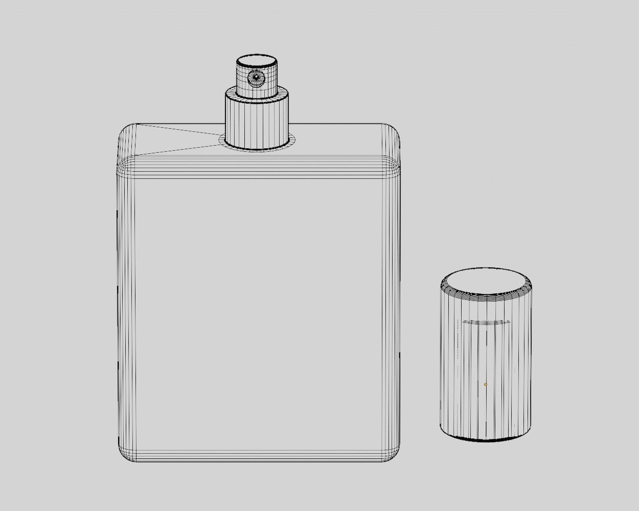 Perfume Glass Bottle Low-poly 3D model_6