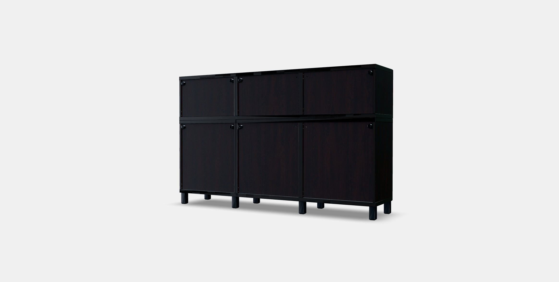 BESTA Storage combination with doors 41 Low-poly 3D model_4