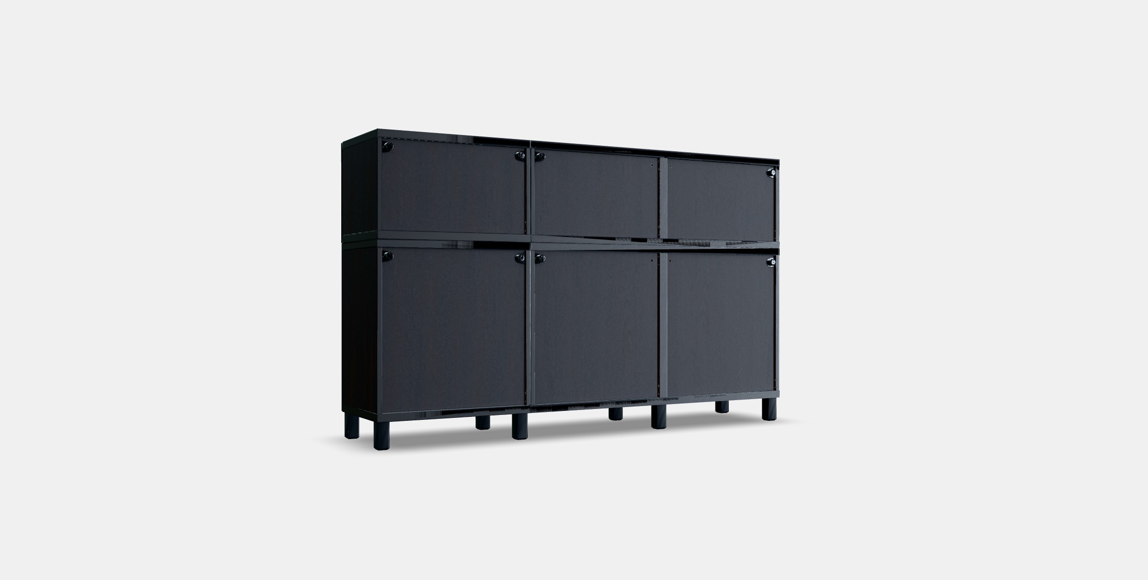 BESTA Storage combination with doors 41 Low-poly 3D model_16
