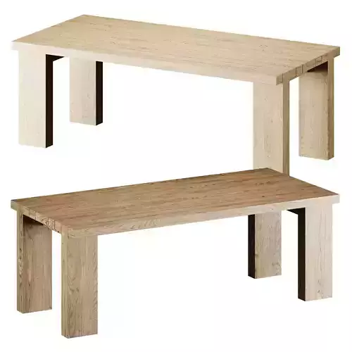 Tablo manje an bwa table