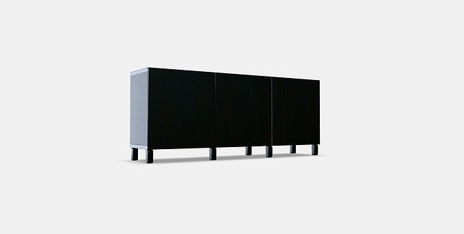 BESTA Storage combination with doors 42 Low-poly 3D model