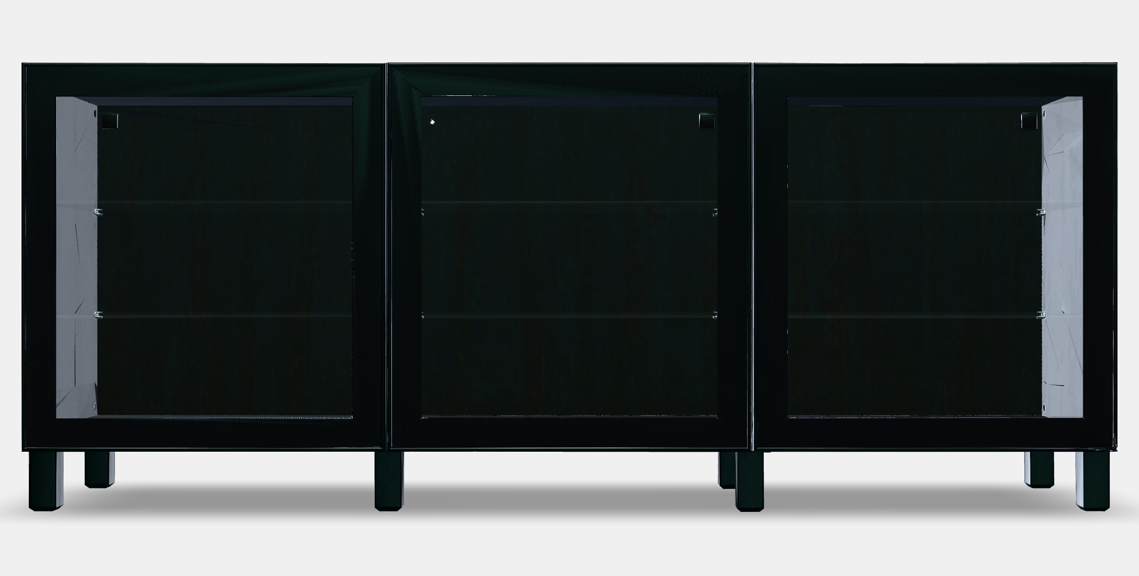 BESTA Storage combination with doors 44 Low-poly 3D model_11