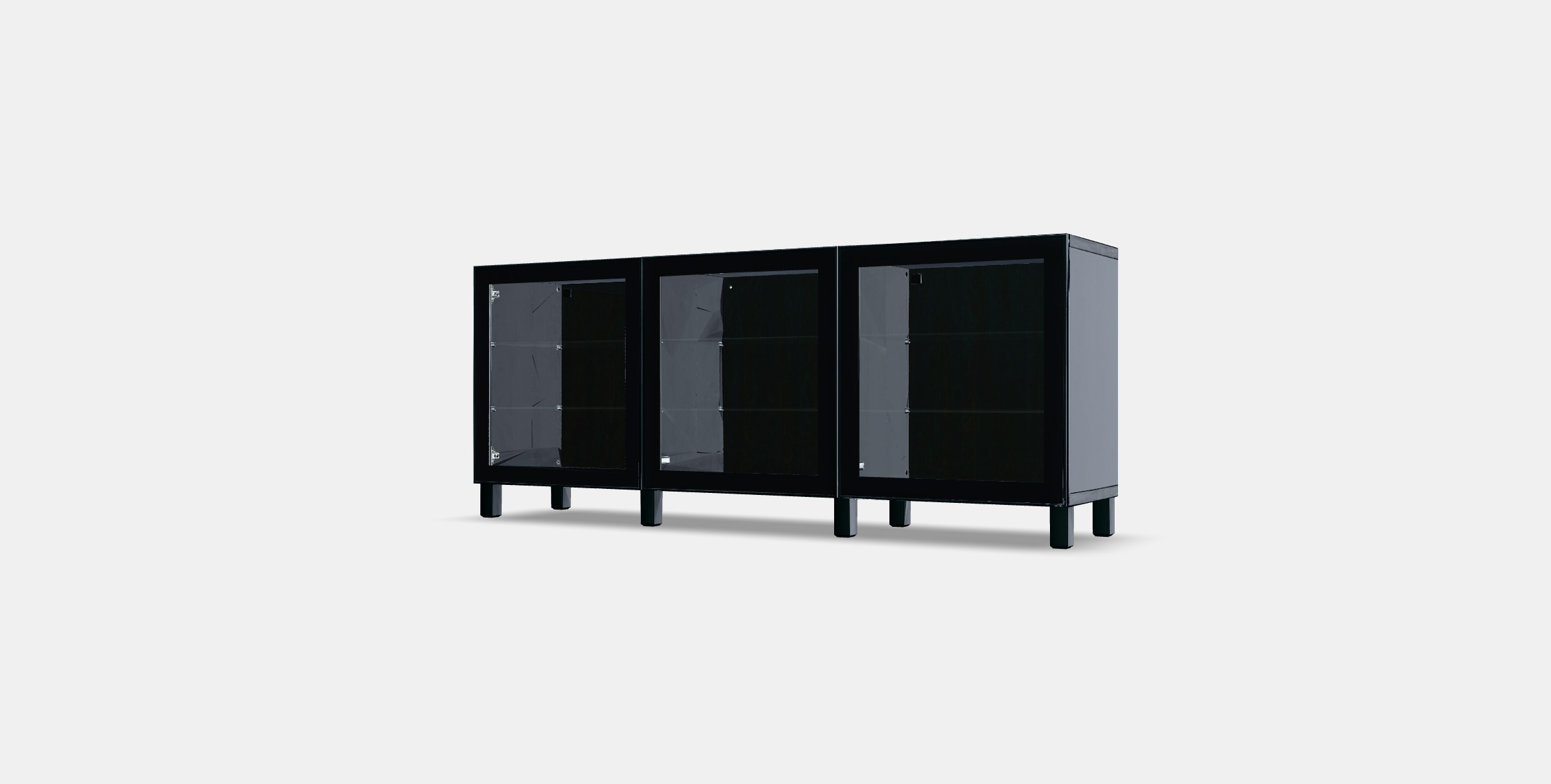 BESTA Storage combination with doors 44 Low-poly 3D model_12