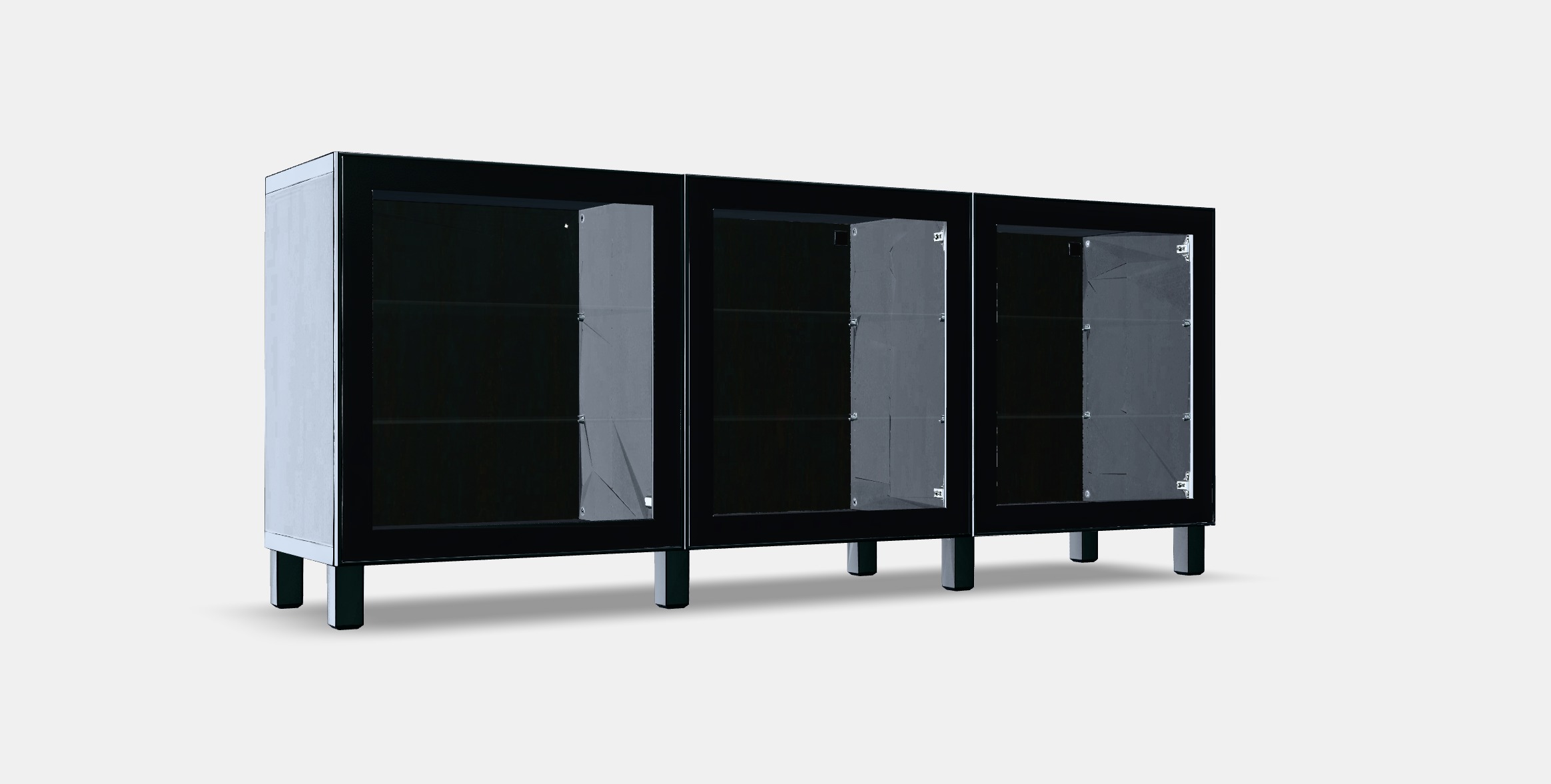 BESTA Storage combination with doors 44 Low-poly 3D model_9