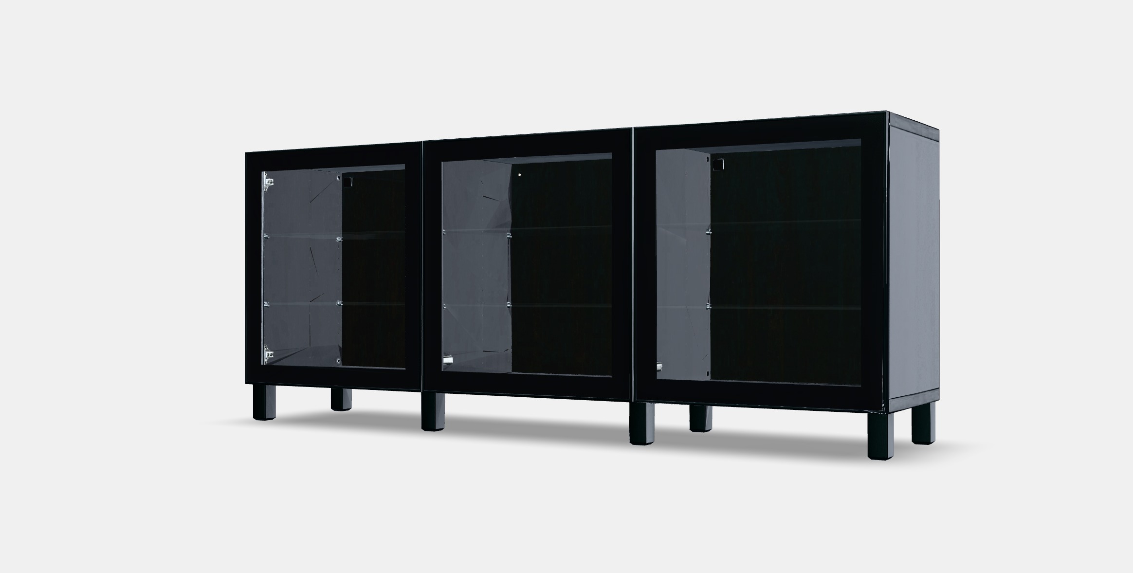 BESTA Storage combination with doors 44 Low-poly 3D model_13