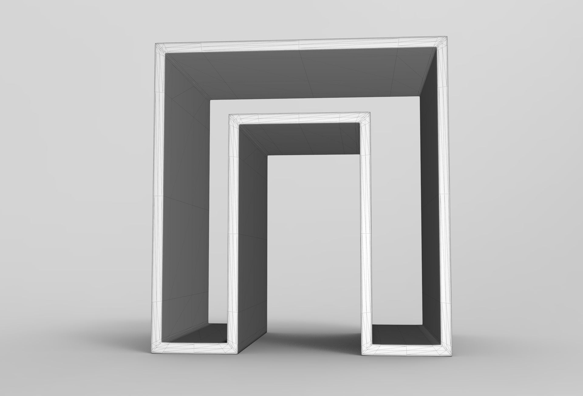 Pow Side Table Low-poly 3D model_6