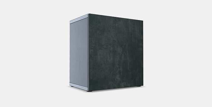 BESTA Shelf unit with door 46 Low-poly 3D model