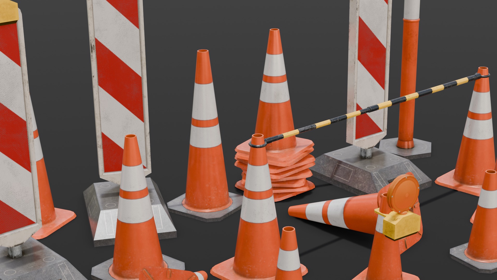 Traffic Asset Pack 3D Model Low-poly 3D model_5
