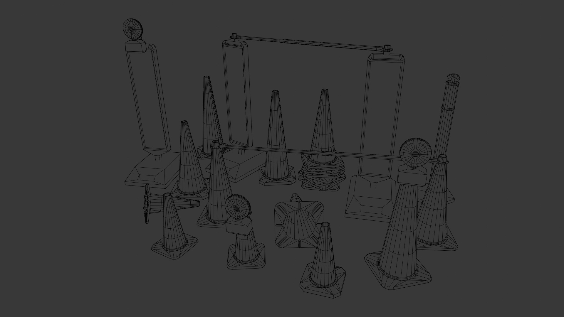 Traffic Asset Pack 3D Model Low-poly 3D model_11