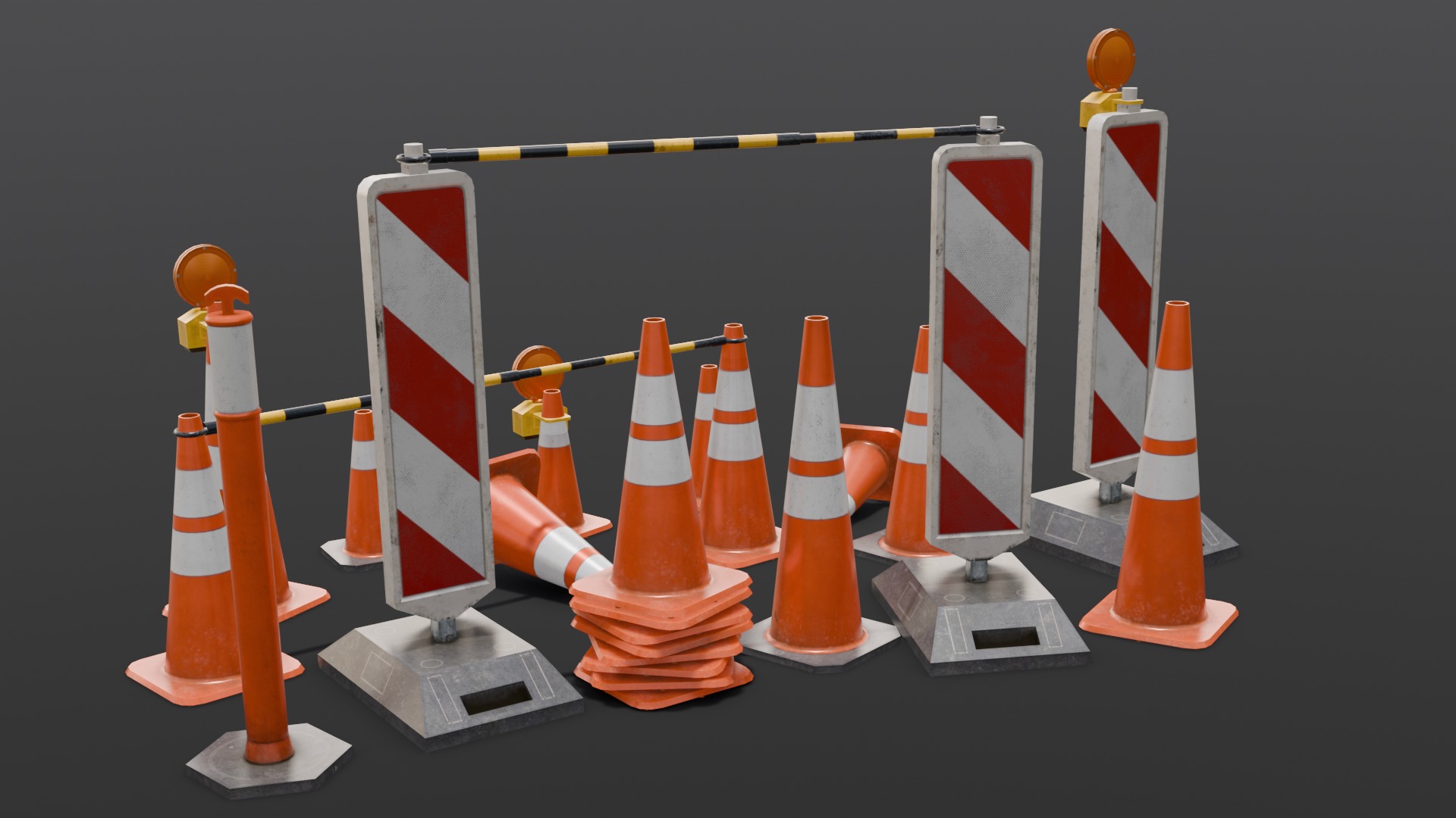Traffic Asset Pack 3D Model Low-poly 3D model_17