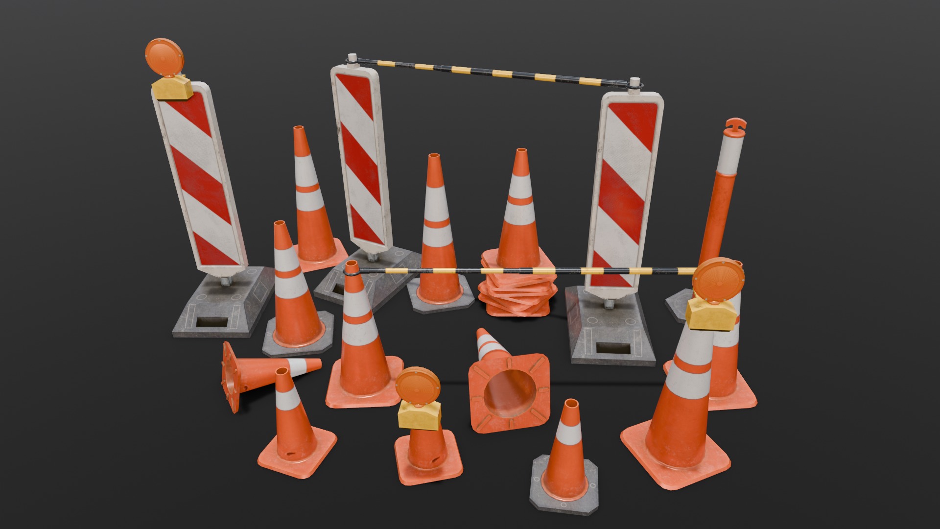 Traffic Asset Pack 3D Model Low-poly 3D model_12