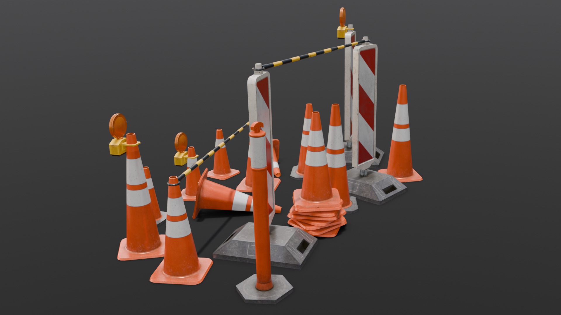 Traffic Asset Pack 3D Model Low-poly 3D model_19