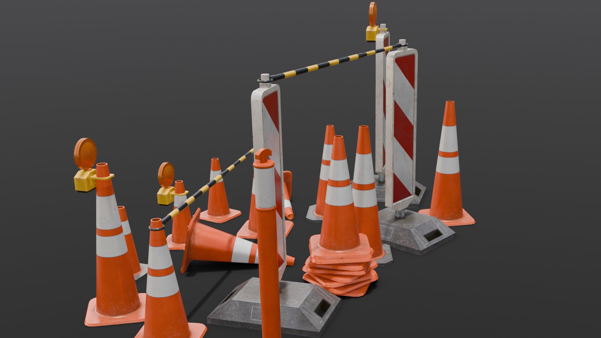 Traffic Asset Pack 3D Model Low-poly 3D model_18