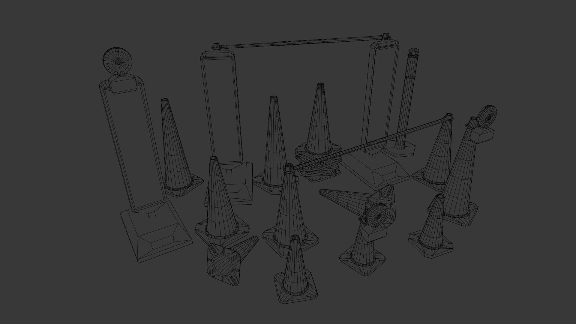 Traffic Asset Pack 3D Model Low-poly 3D model_9