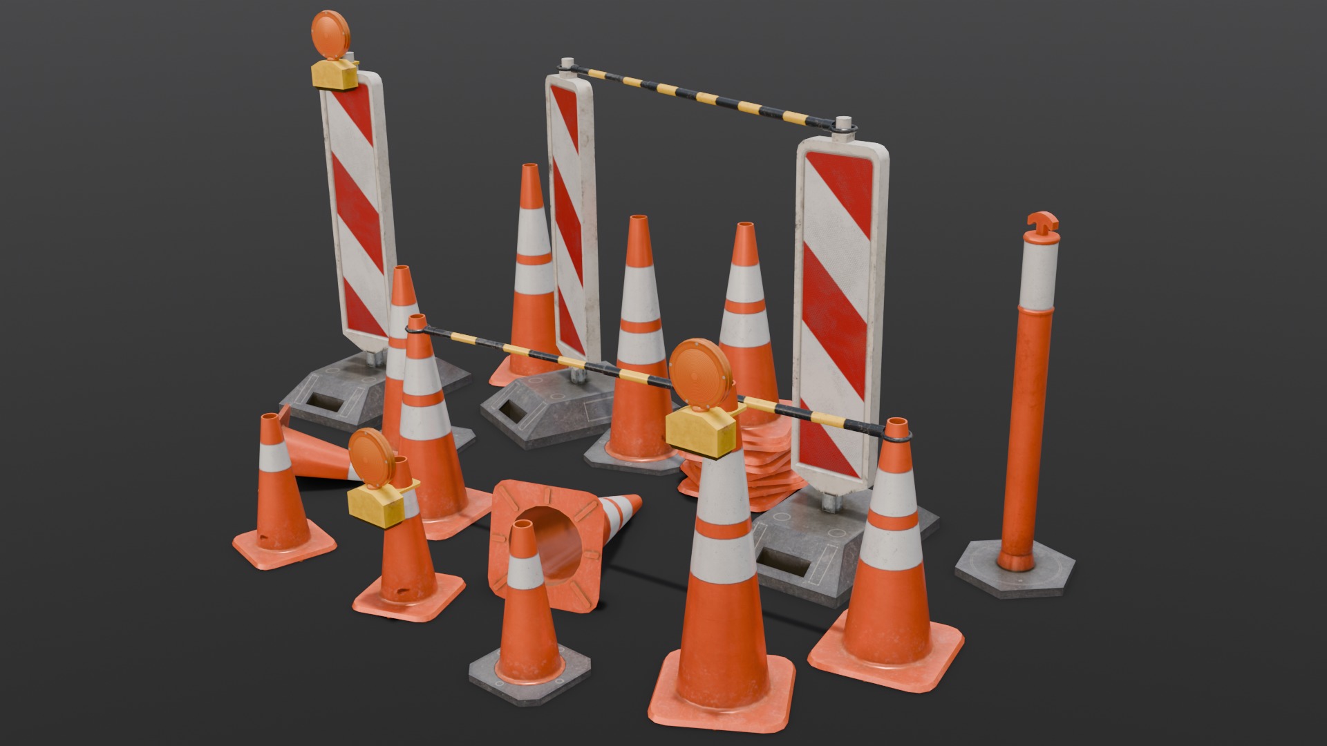 Traffic Asset Pack 3D Model Low-poly 3D model_13