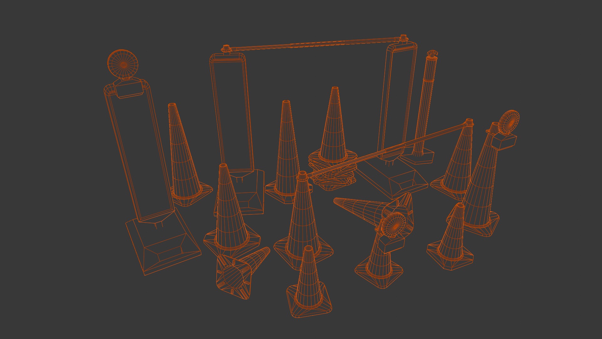 Traffic Asset Pack 3D Model Low-poly 3D model_10