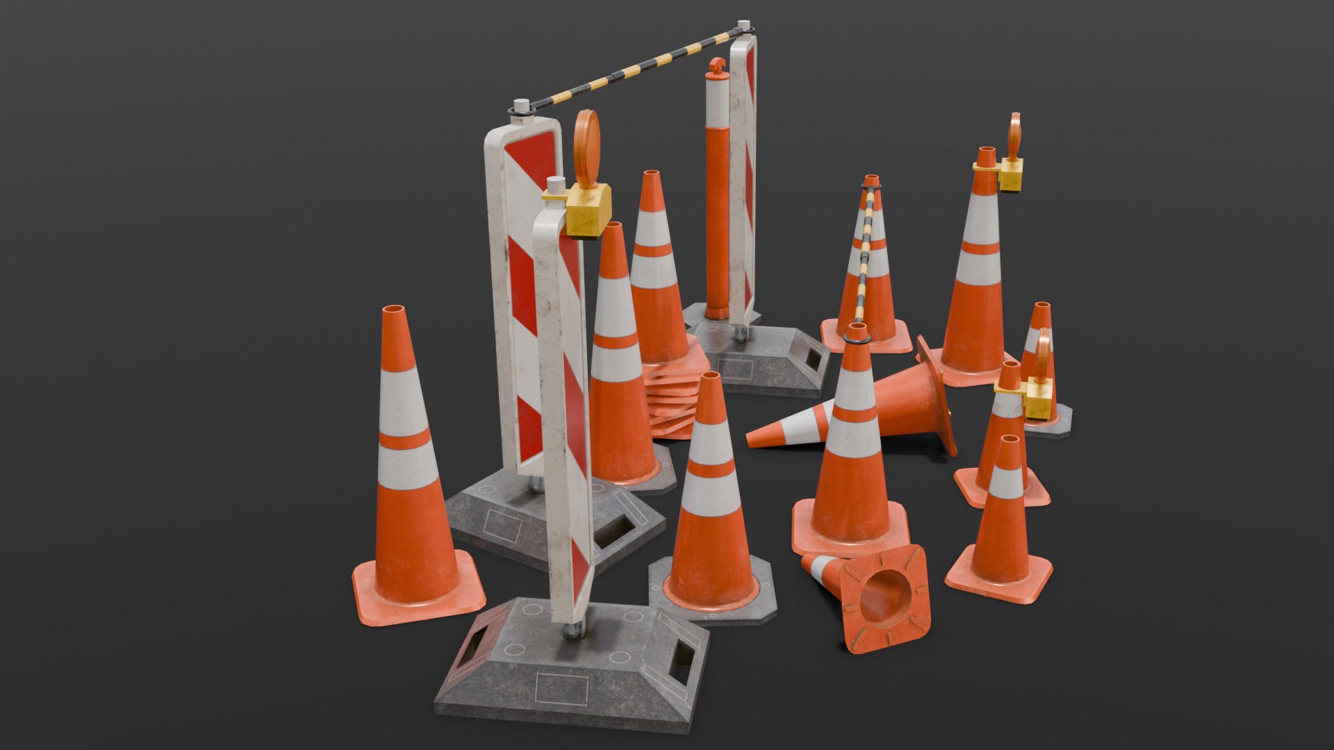 Traffic Asset Pack 3D Model Low-poly 3D model_14