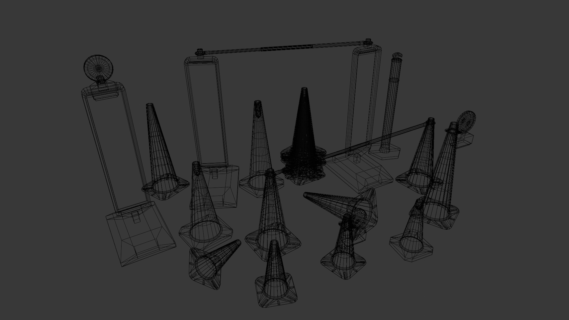 Traffic Asset Pack 3D Model Low-poly 3D model_8