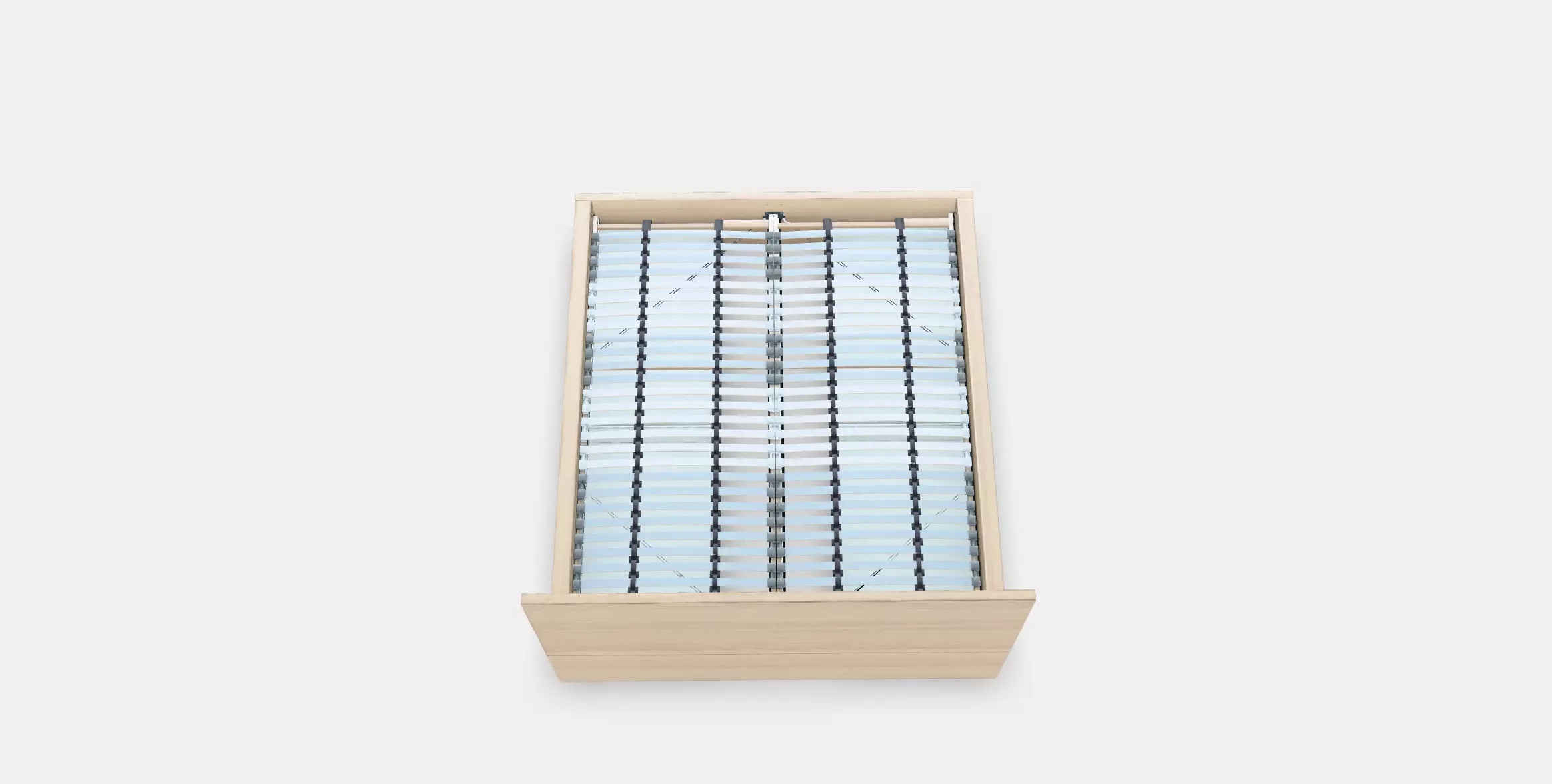 MALM Bed frame high w 4 storage boxes 11 Low-poly 3D model