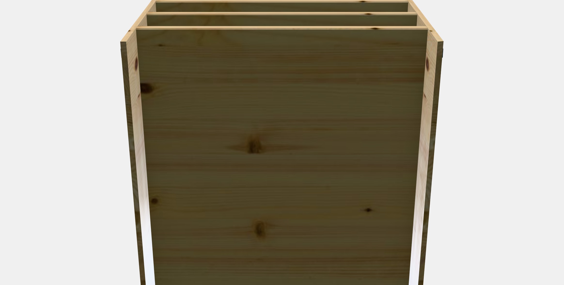 KALLAX Insert with 4 shelves 1 Low-poly 3D model_8