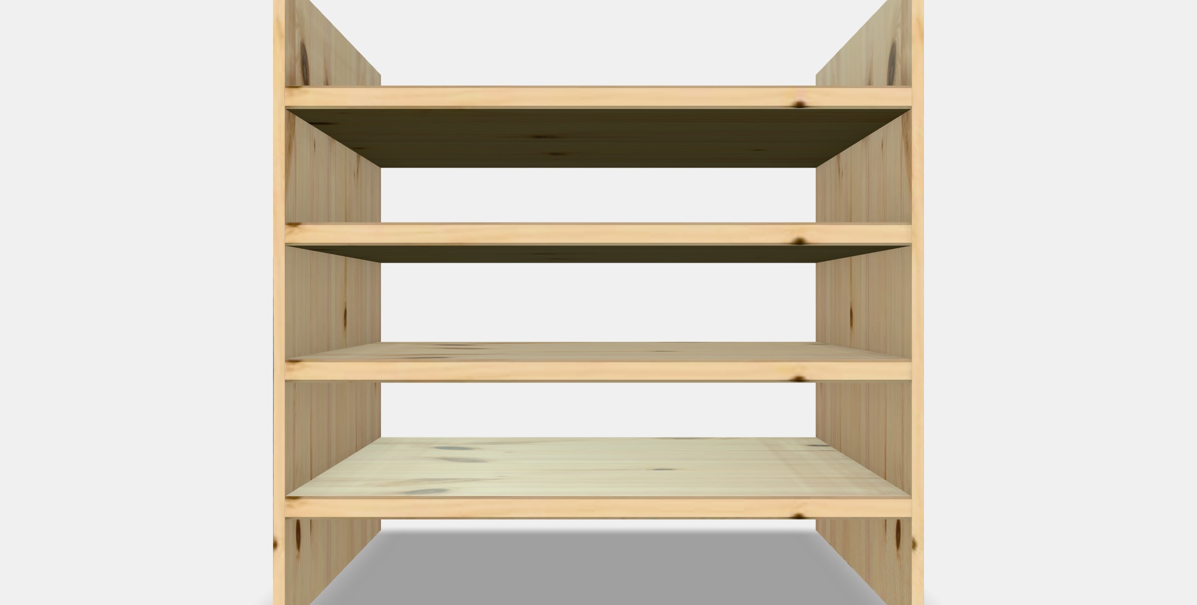 KALLAX Insert with 4 shelves 1 Low-poly 3D model_15