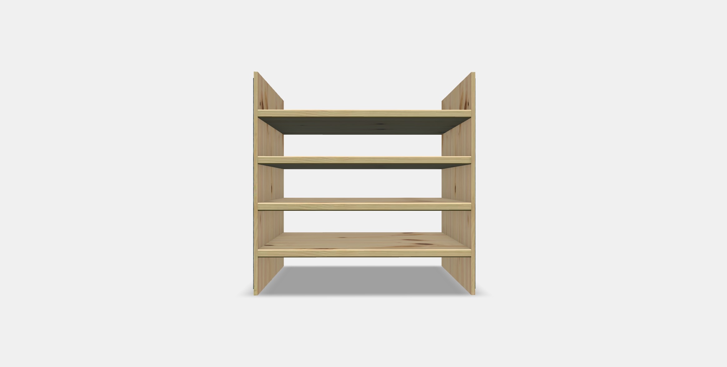 KALLAX Insert with 4 shelves 1 Low-poly 3D model_10