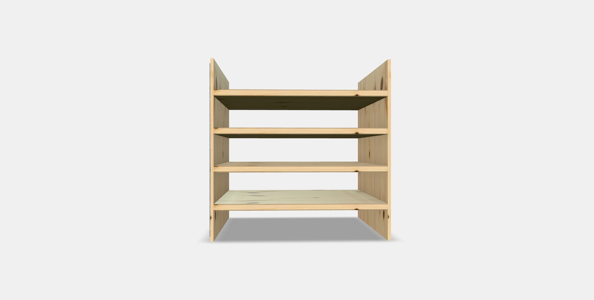KALLAX Insert with 4 shelves 1 Low-poly 3D model_14