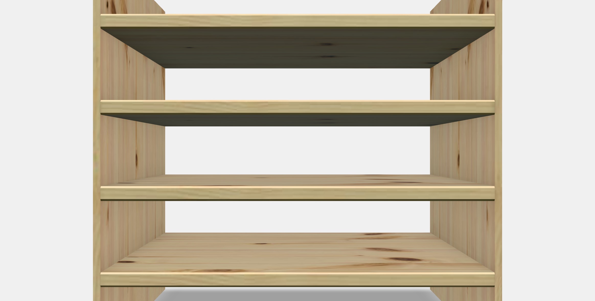 KALLAX Insert with 4 shelves 1 Low-poly 3D model_11