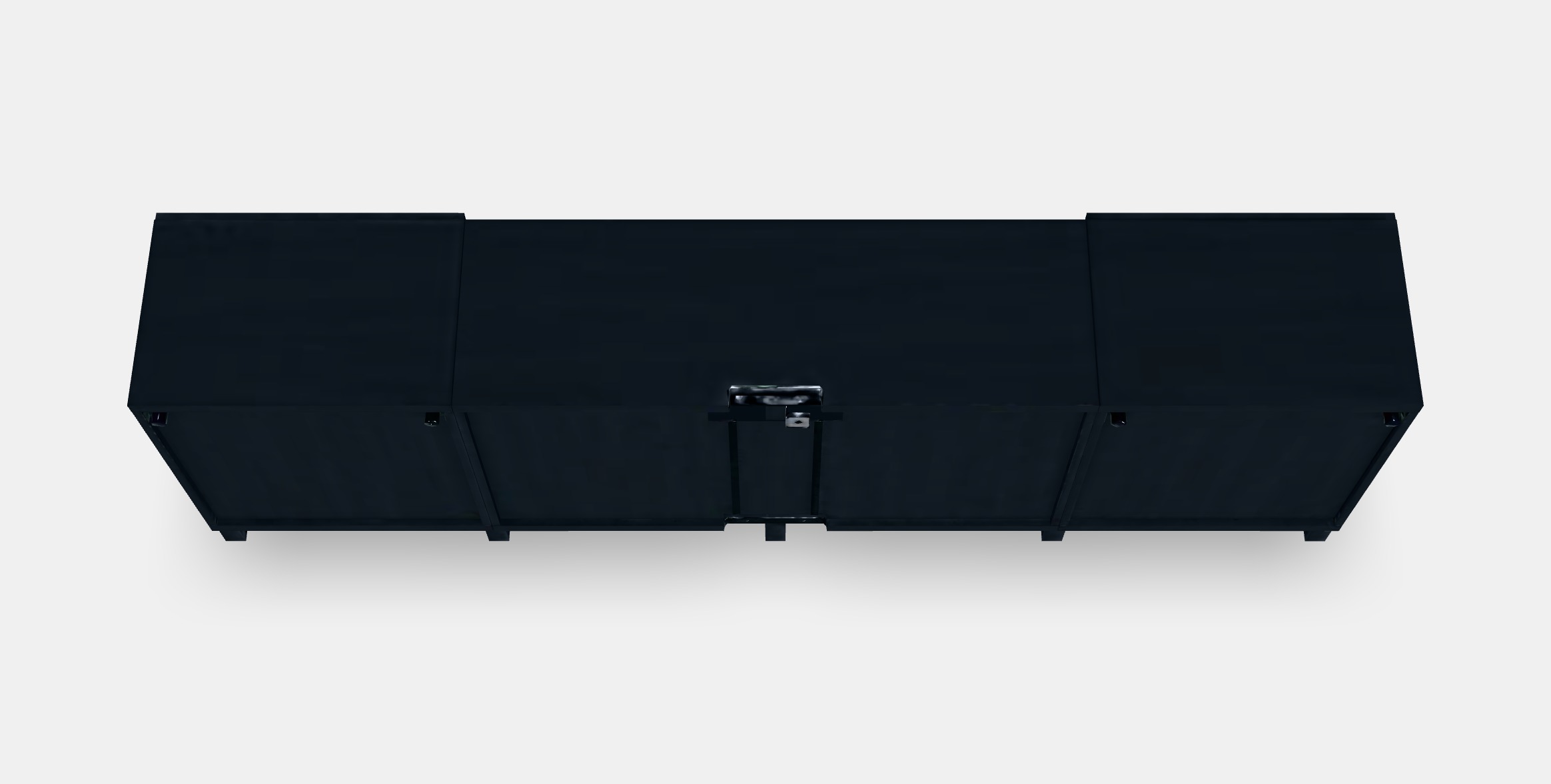 BESTA TV bench with doors and drawers 1 Low-poly 3D model_5