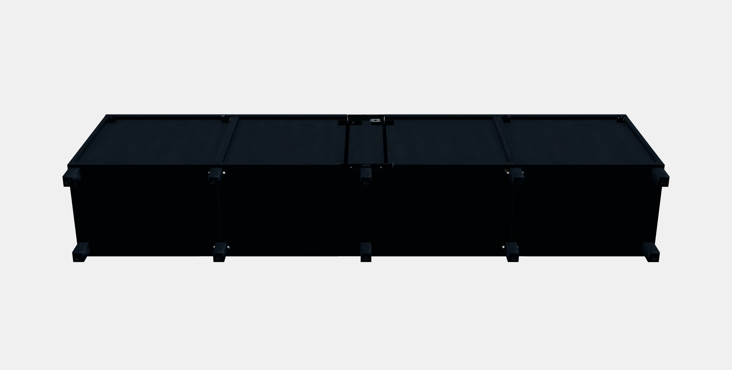 BESTA TV bench with doors and drawers 1 Low-poly 3D model_8