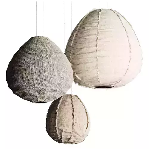 Suspension en lin Wabi Sabi Beige