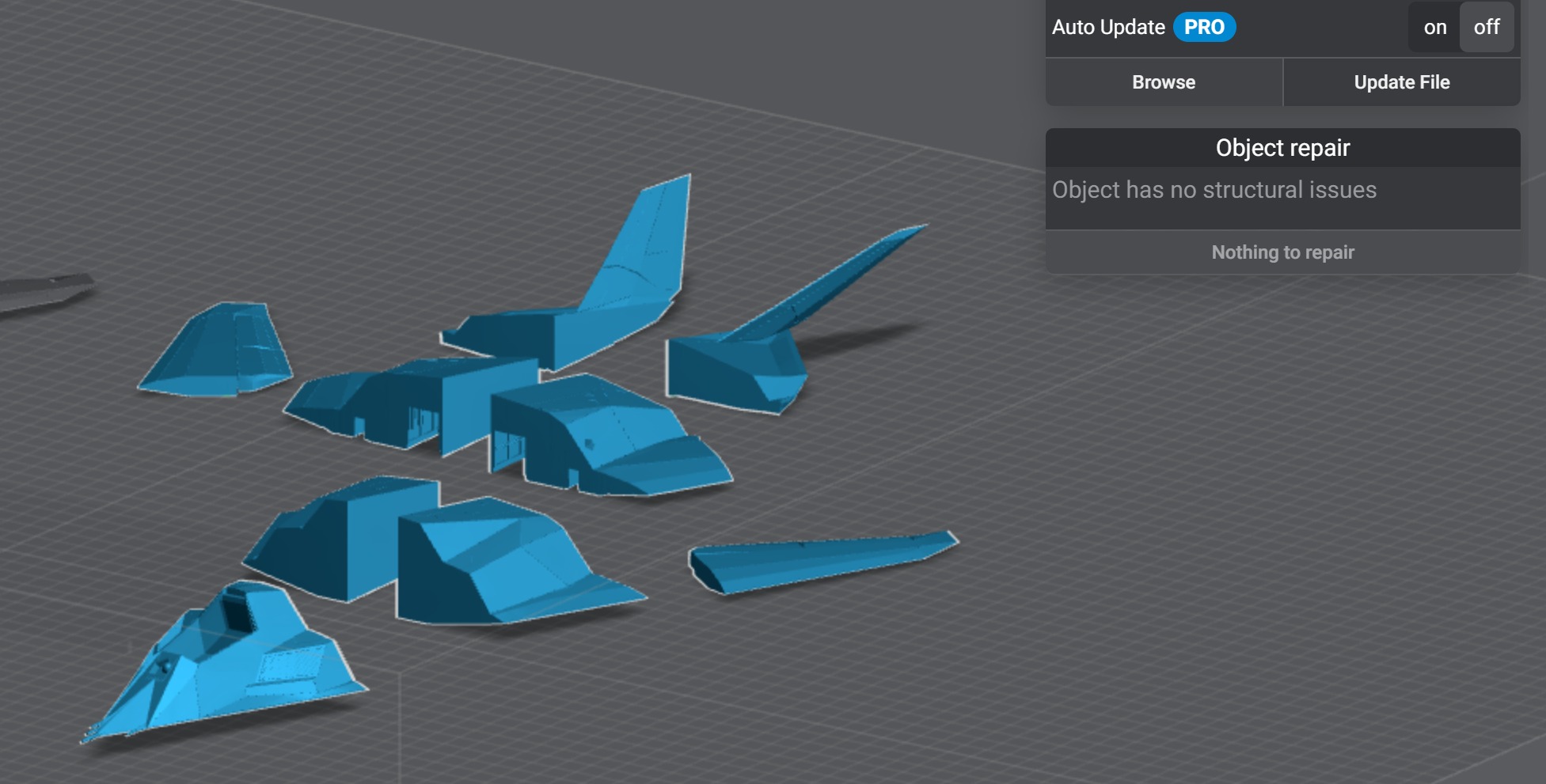 F117 Nighthawk Scale model  3D print model_9