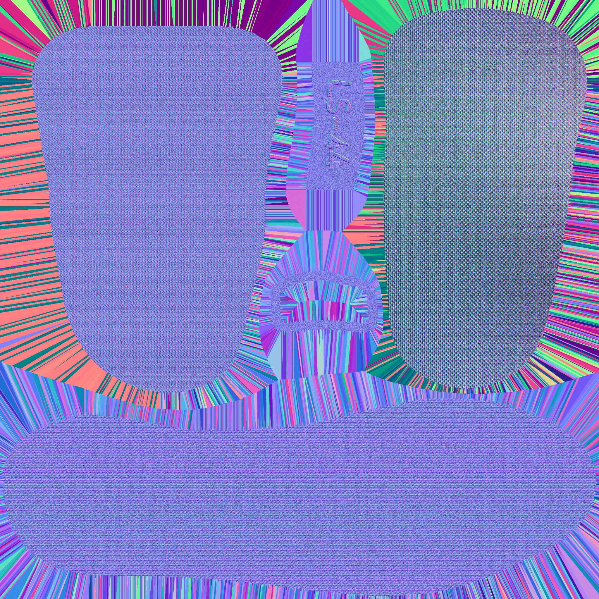 CHRISTIAN DIOR B25 3D SHOES - BLUE 3D model_44