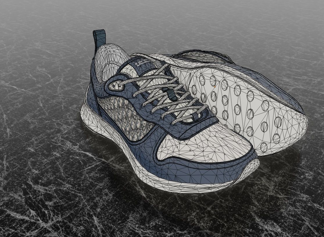 CHRISTIAN DIOR B25 3D SHOES - BLUE 3D model_13