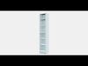 BILLY - OXBERG Bookcase with glass door 1 Low-poly 3D model_1