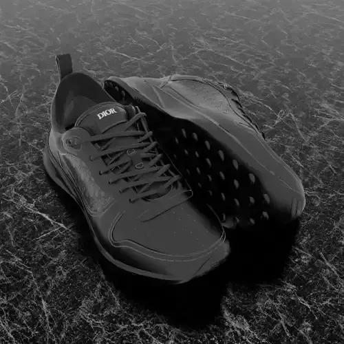 CHRISTIAN DIOR B25 3D SHOES - BLACK