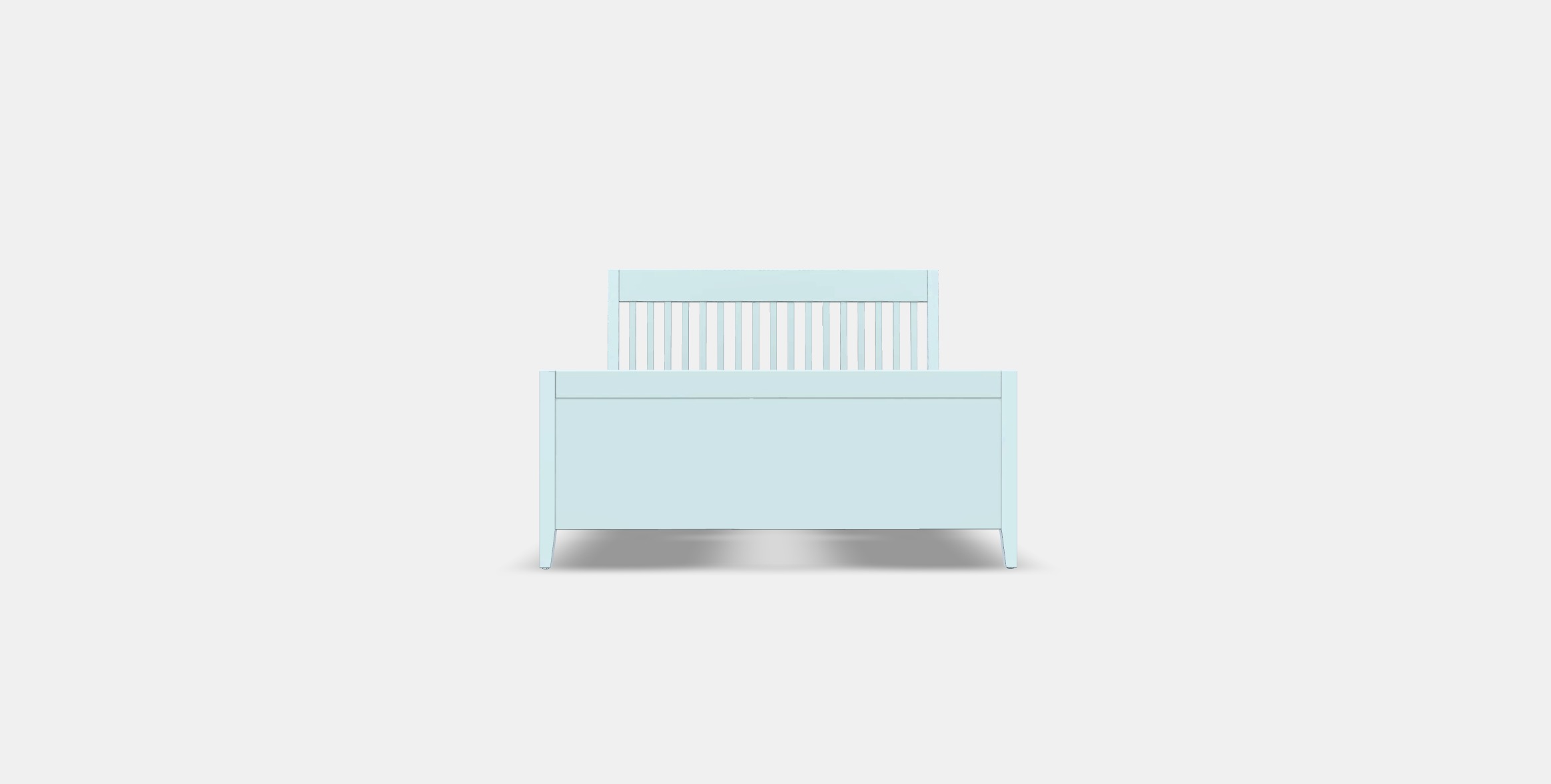 IDANAS Bed frame with storage 7 Low-poly 3D model_10