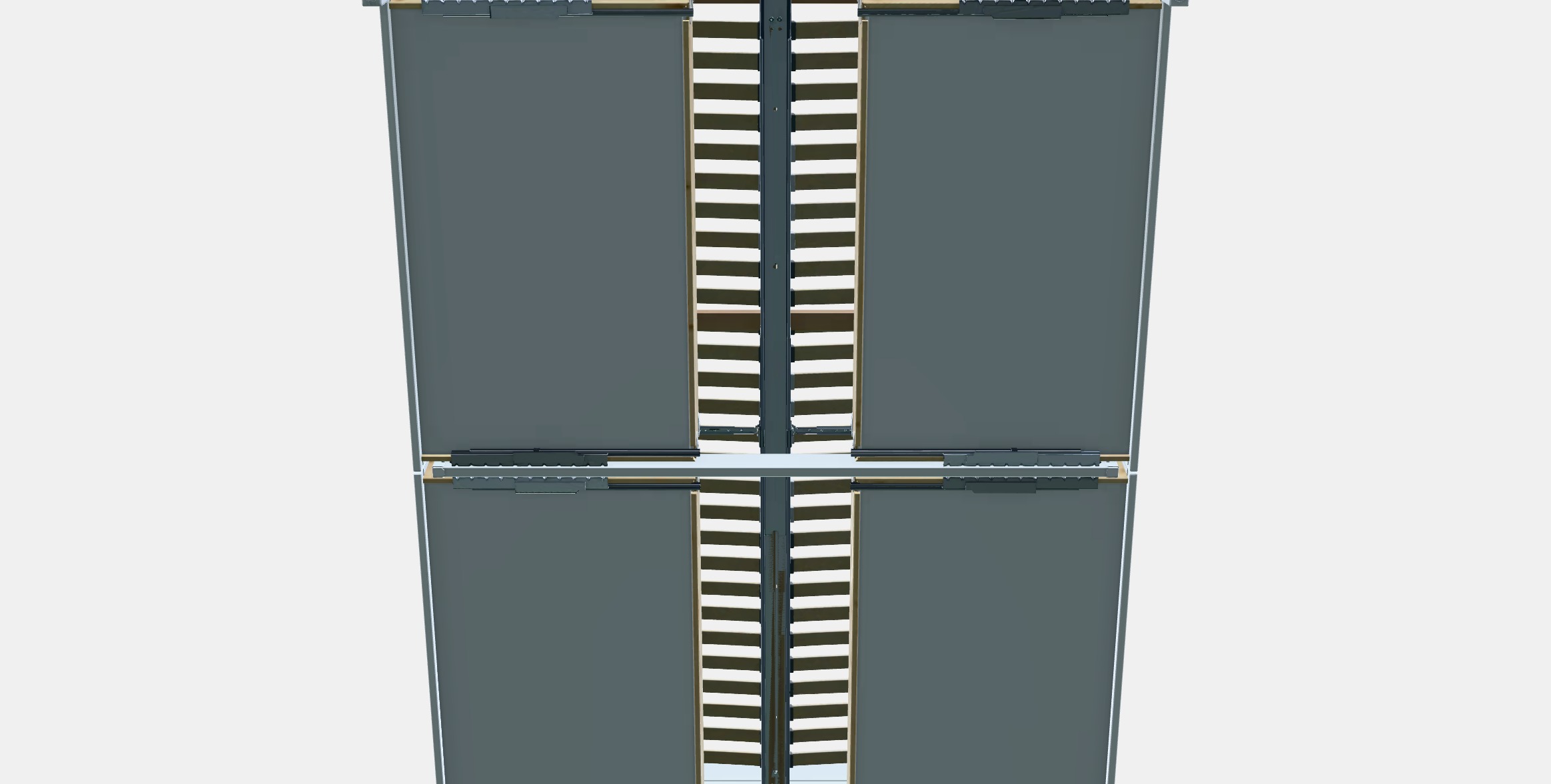 IDANAS Bed frame with storage 7 Low-poly 3D model_8