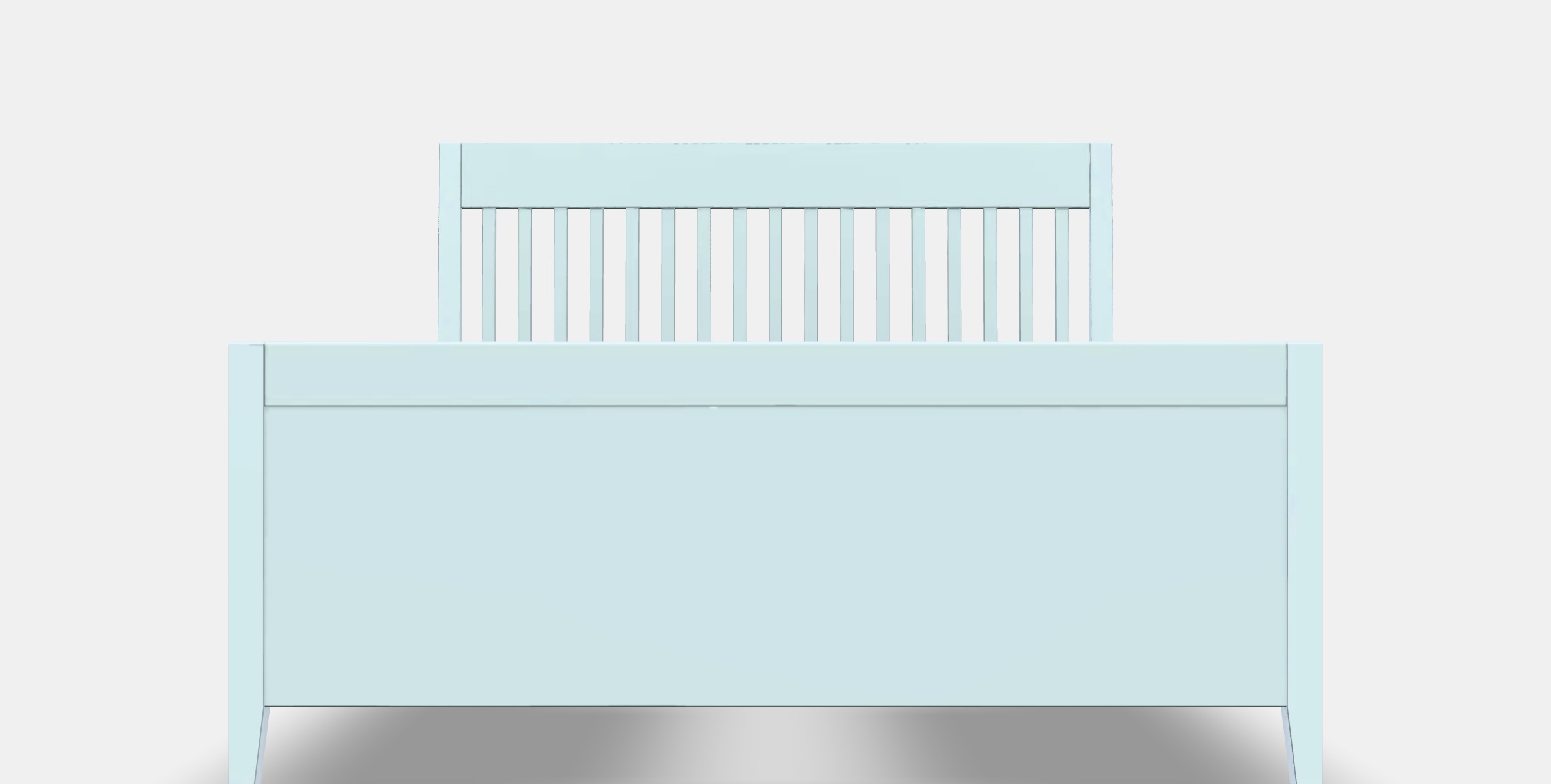 IDANAS Bed frame with storage 7 Low-poly 3D model_11