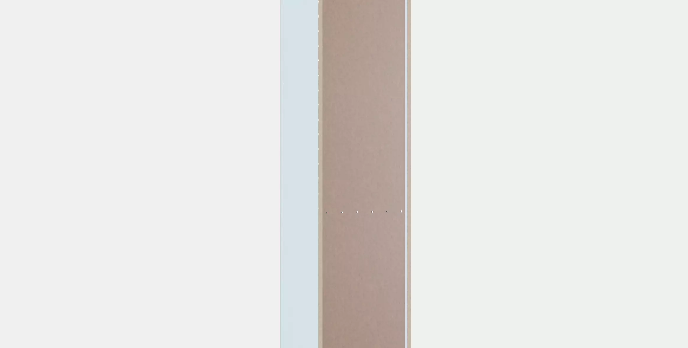 BILLY - OXBERG Bookcase with glass door Low-poly 3D model
