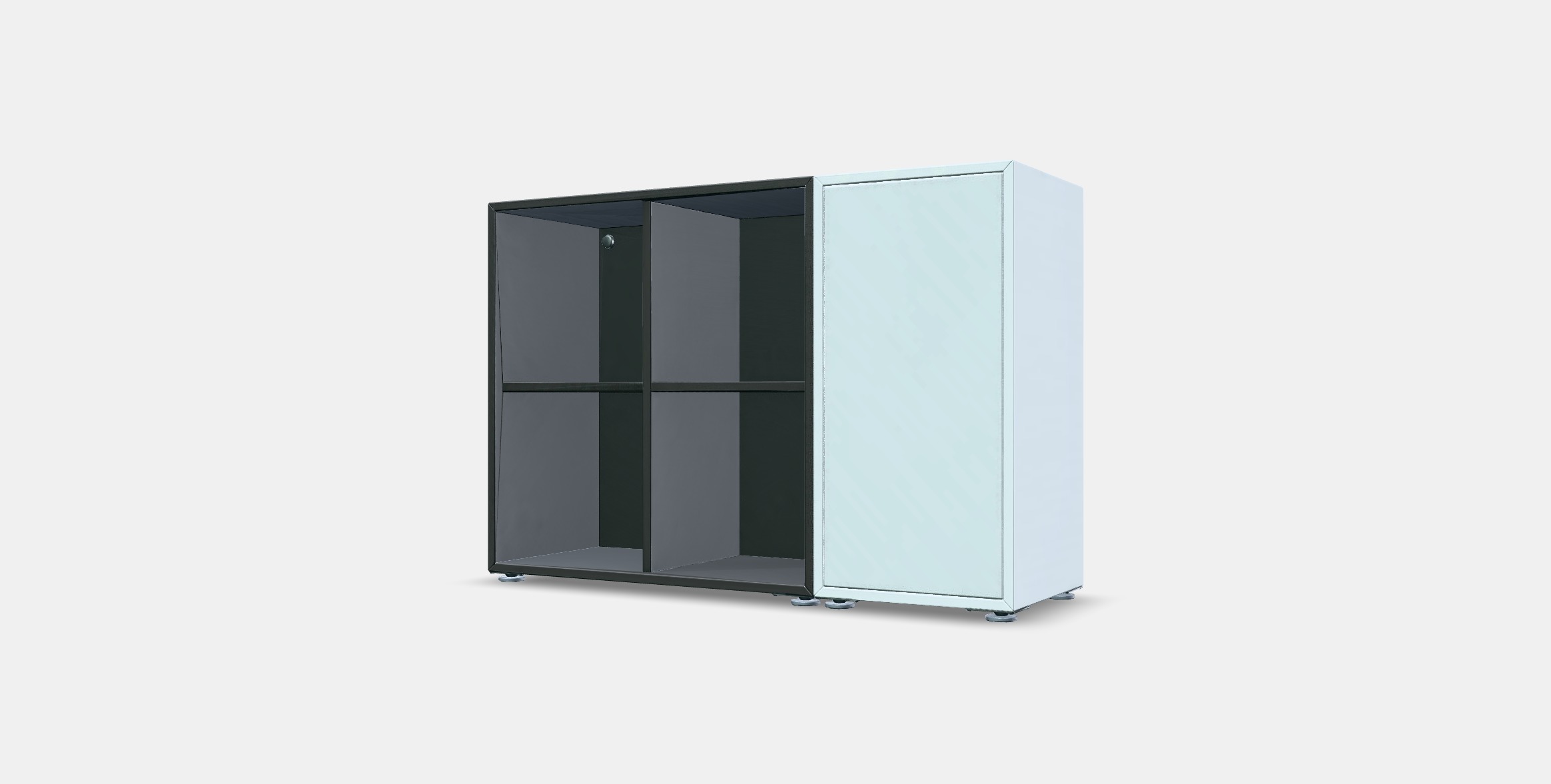 EKET Cabinet combination with feet 9 Low-poly 3D model_12