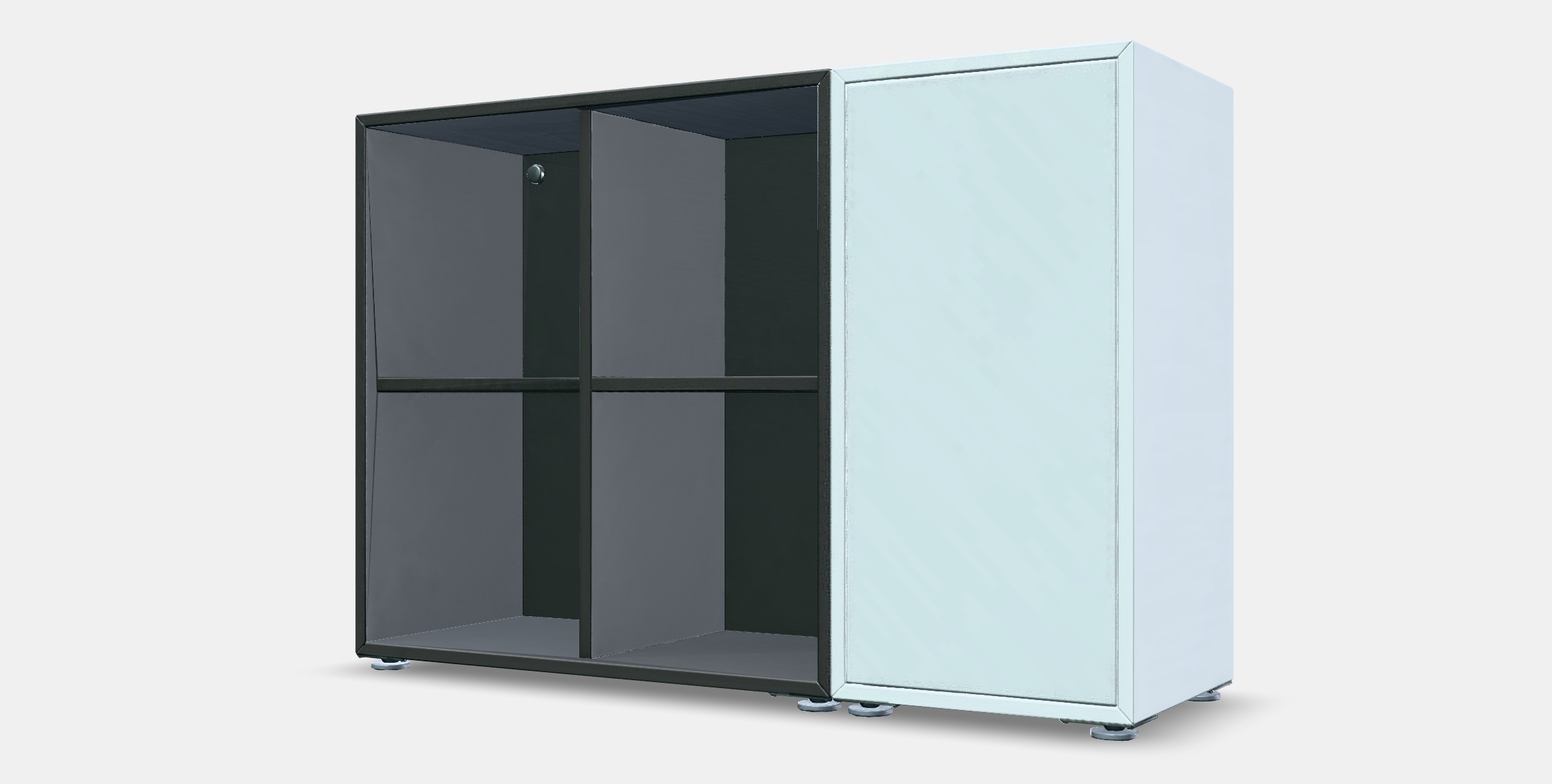 EKET Cabinet combination with feet 9 Low-poly 3D model_13