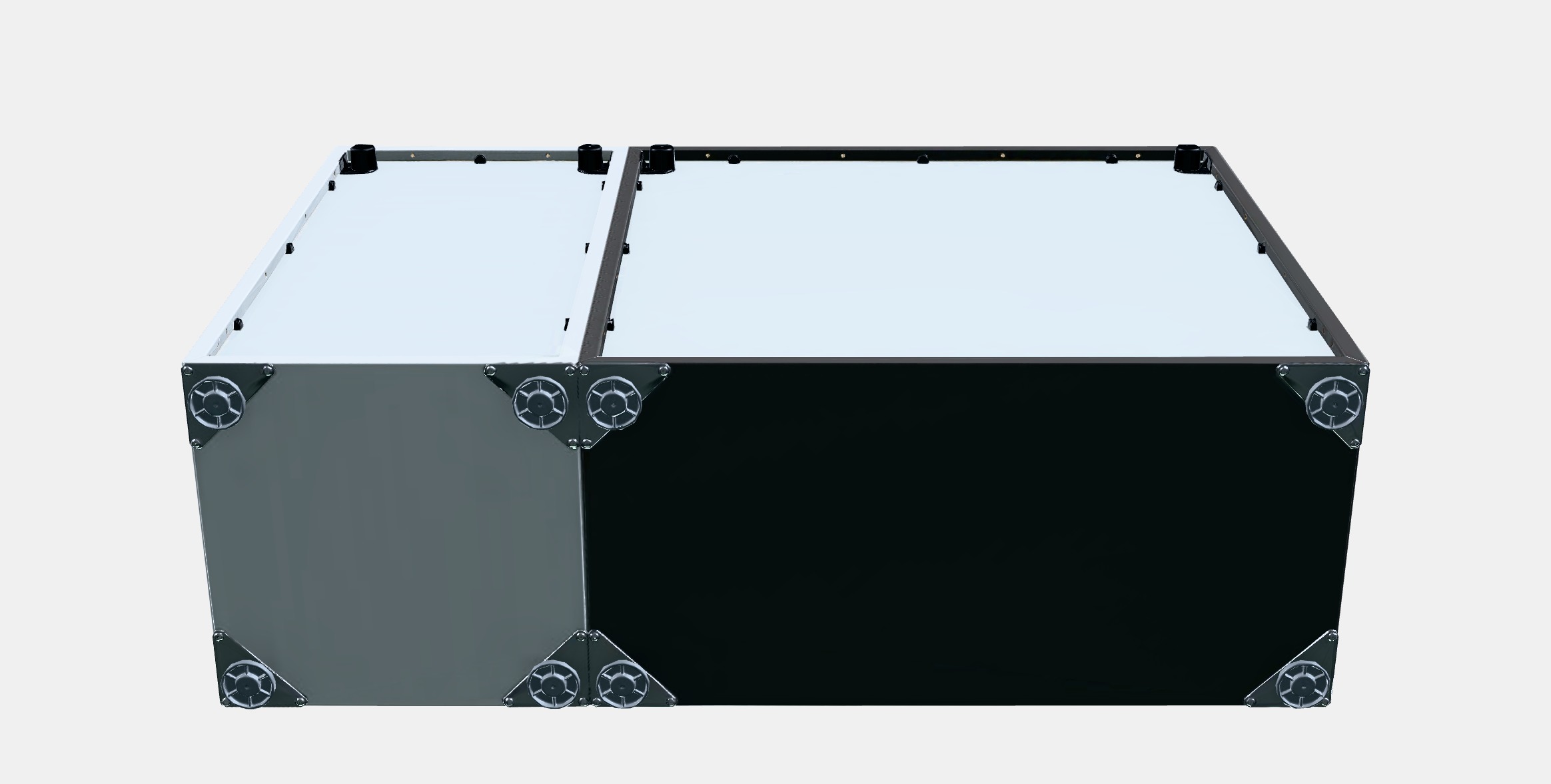 EKET Cabinet combination with feet 9 Low-poly 3D model_8